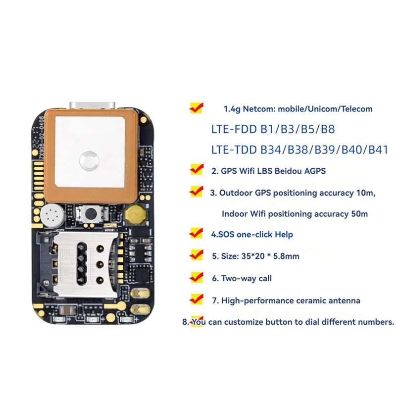 B04b-zx908 mini 4g gps трекер pcba - Фотография_5