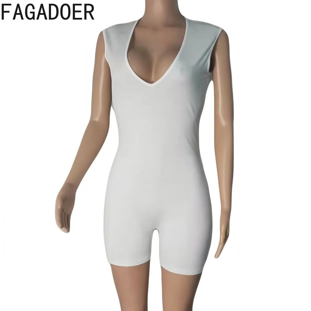 Fagadoer весенние новые повседневные комбинезоны в рубчик - Фотография_5