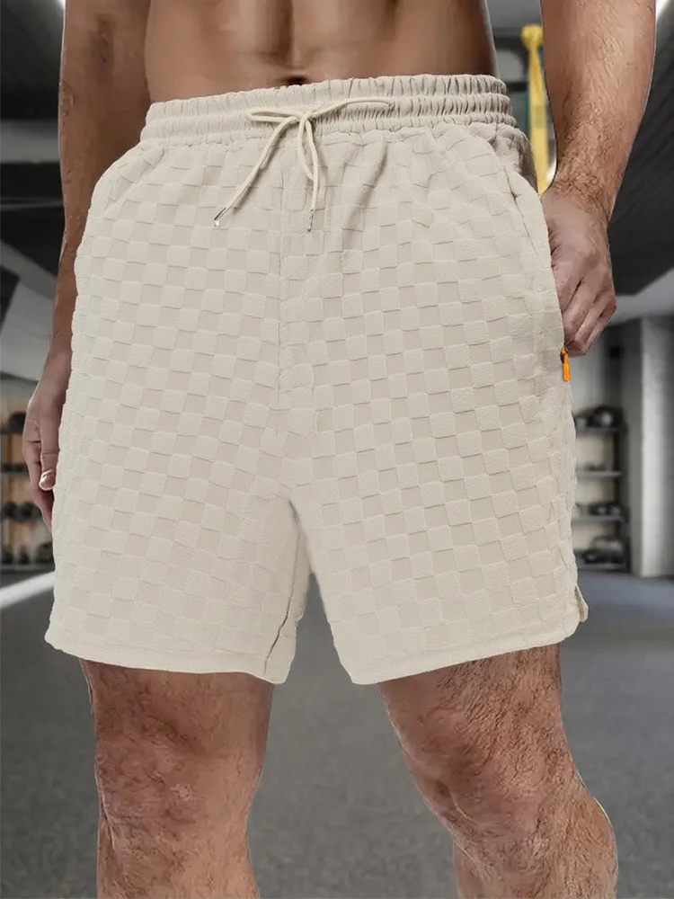 Летние мужские повседневные шорты с карманами на молнии - Фотография_3