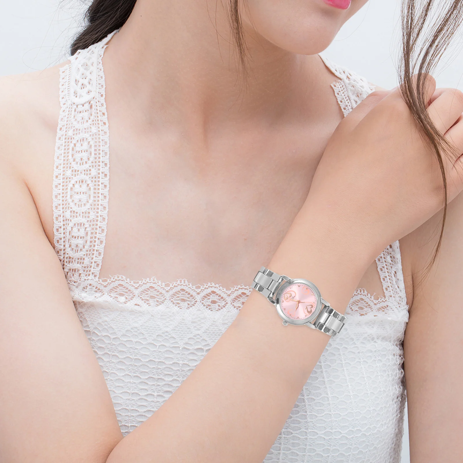 Часы для пар, ремешок из нержавеющей стали - Фотография_2