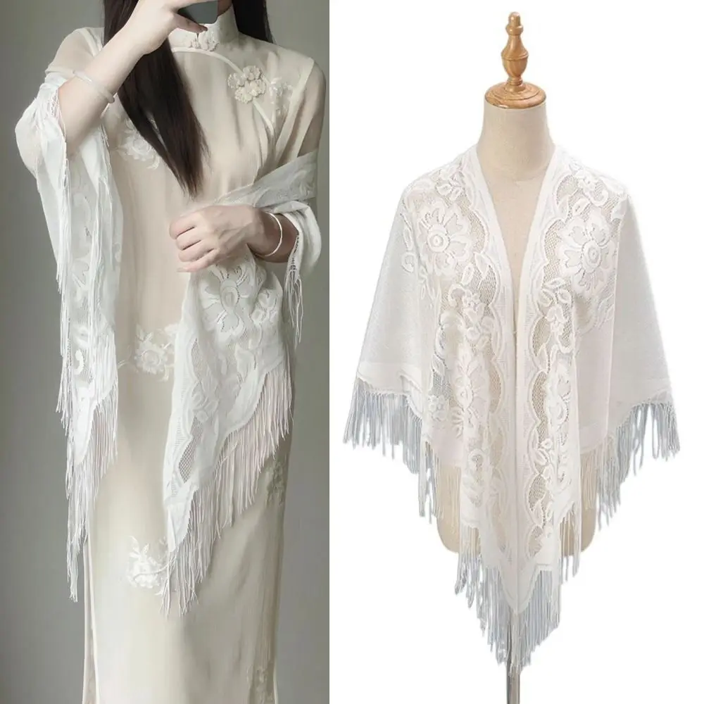 Лоскутные кардиганы с кисточками и v-образным вырезом - Фотография_2