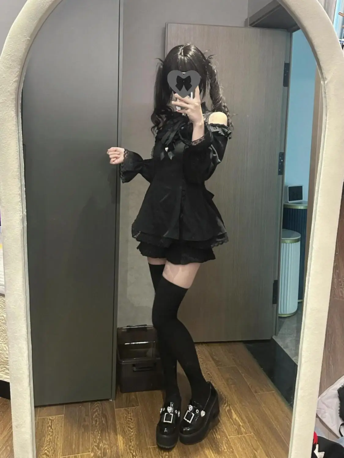 Женский комплект из двух предметов в стиле лолиты - Фотография_5