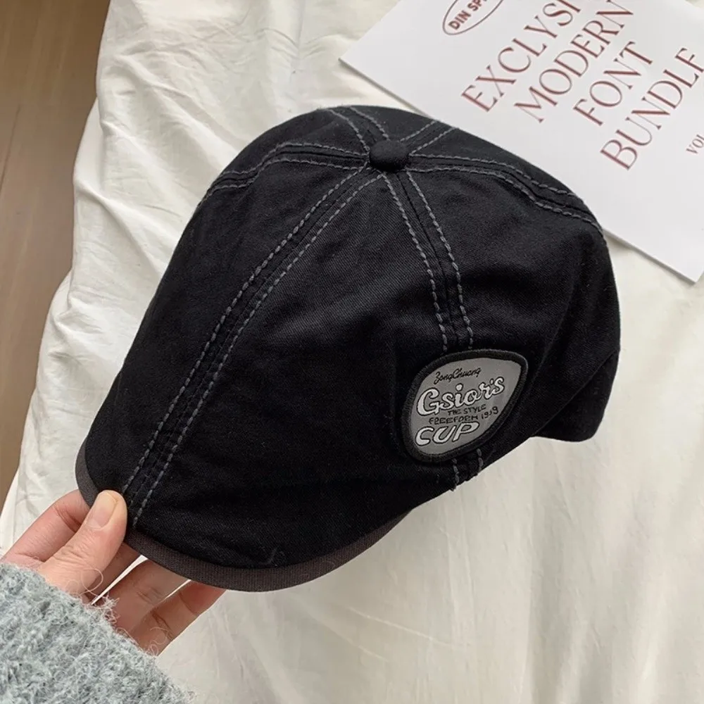 Повседневная винтажная плоская кепка газетчика y2k в японском стиле - Фотография_3