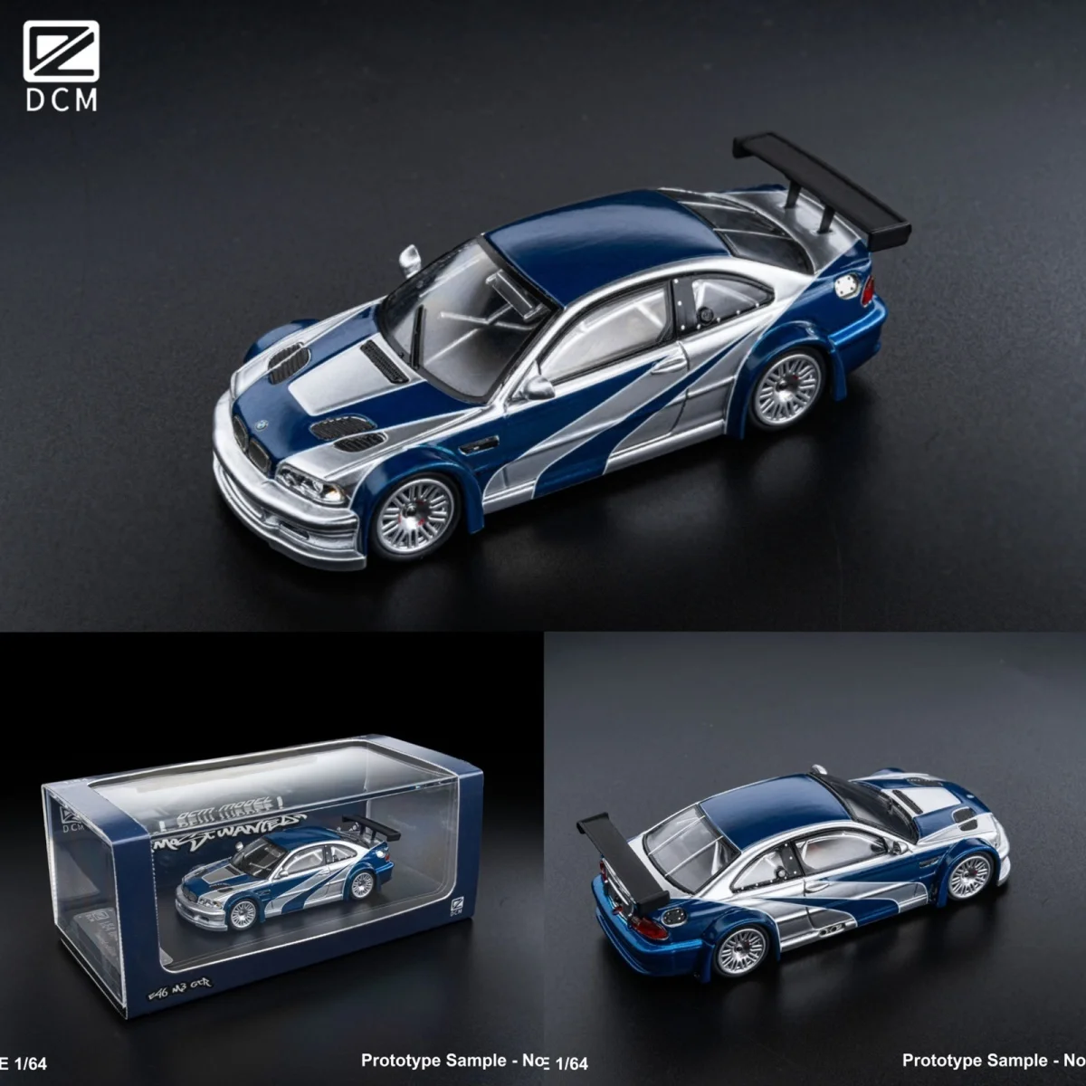 Dcm 1:64 bmw m3 e46 gtr gran turismo
