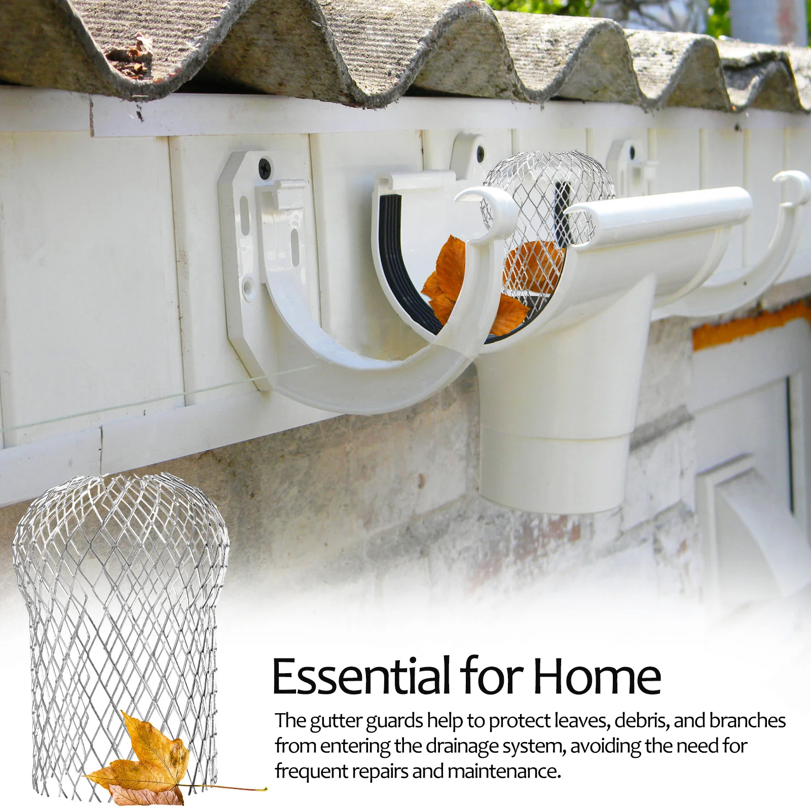 Защита желоба, алюминиевый фильтр для водосточной трубы