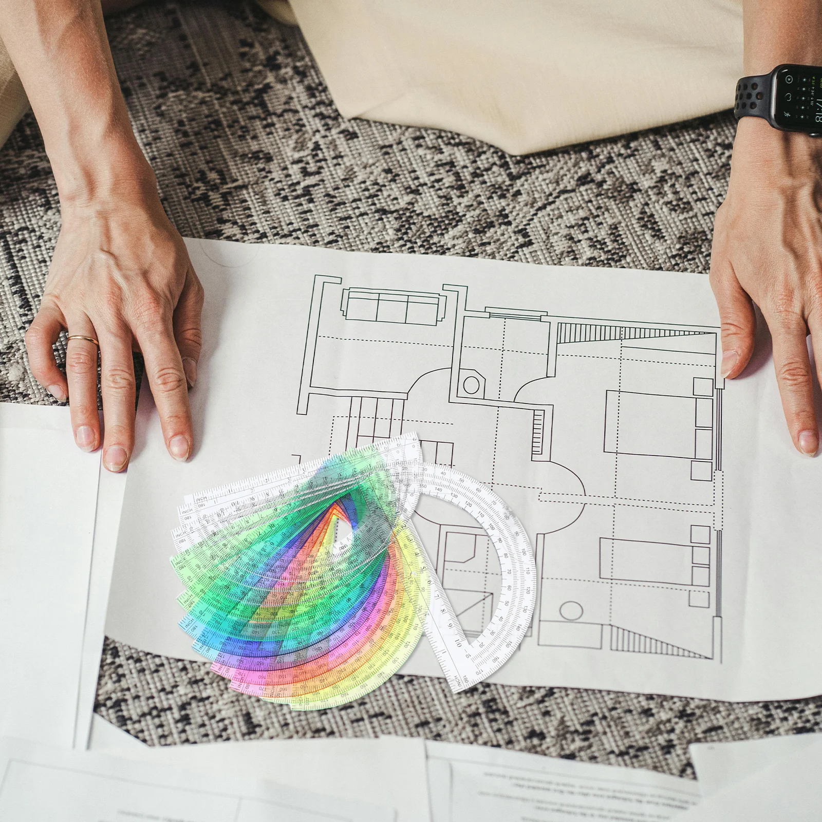 Математические транспортиры полукруглые - Фотография_2