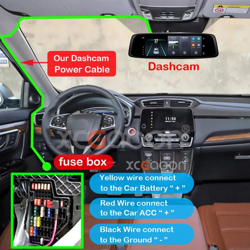 Cardash cam wire dvr комплект жестких - Фотография_2