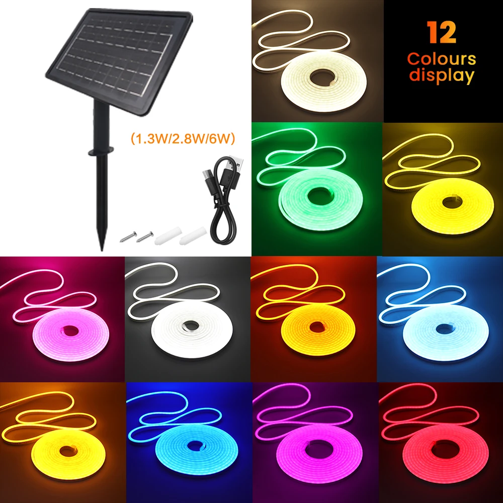 Dc24v солнечная светодиодная неоновая - Фотография_2