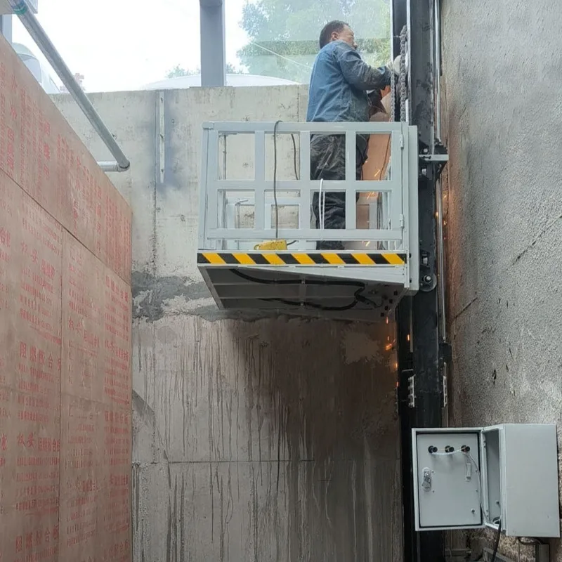 Электрический гидравлический грузовой лифт