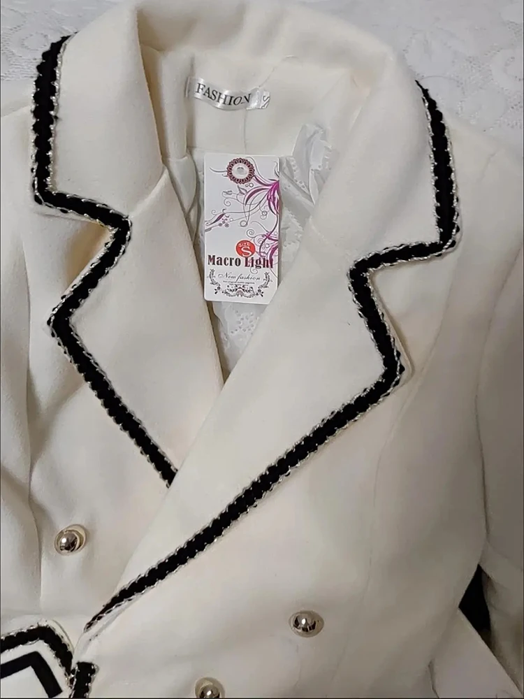 Британские толстые теплые шерстяные однотонные chaquetas на осень-зиму - Фотография_3