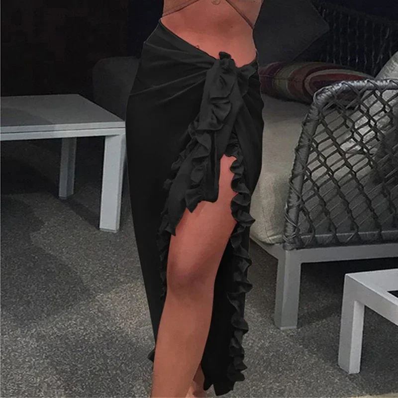 Женское шифоновое прозрачное пляжное бикини - Фотография_6