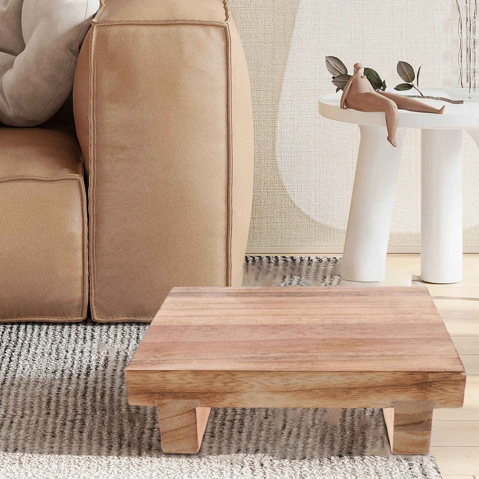 Эргономичная деревянная подставка для ног для пожилых людей - Фотография_5