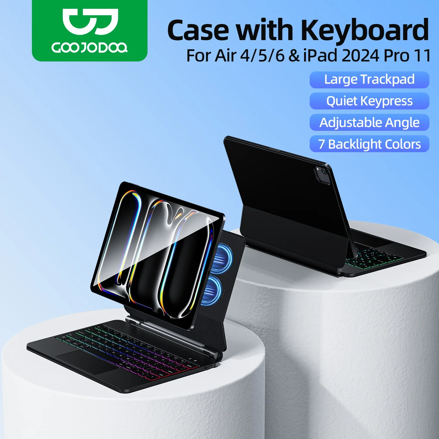 Чехол goojodoq magic keyboard для ipad pro 11 m4