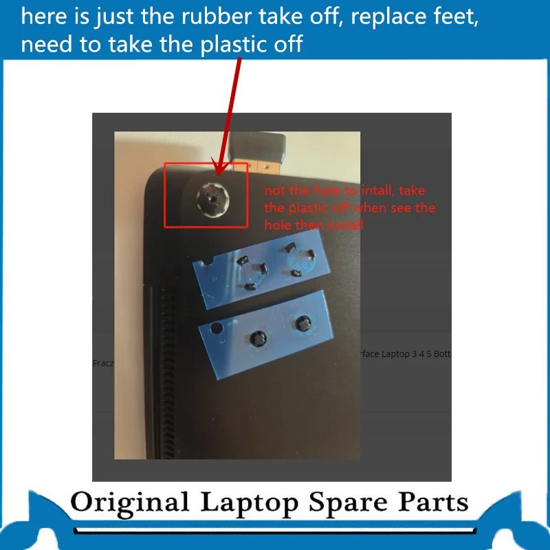 Новые резиновые ножки для ноутбука surface 3 - Фотография_6