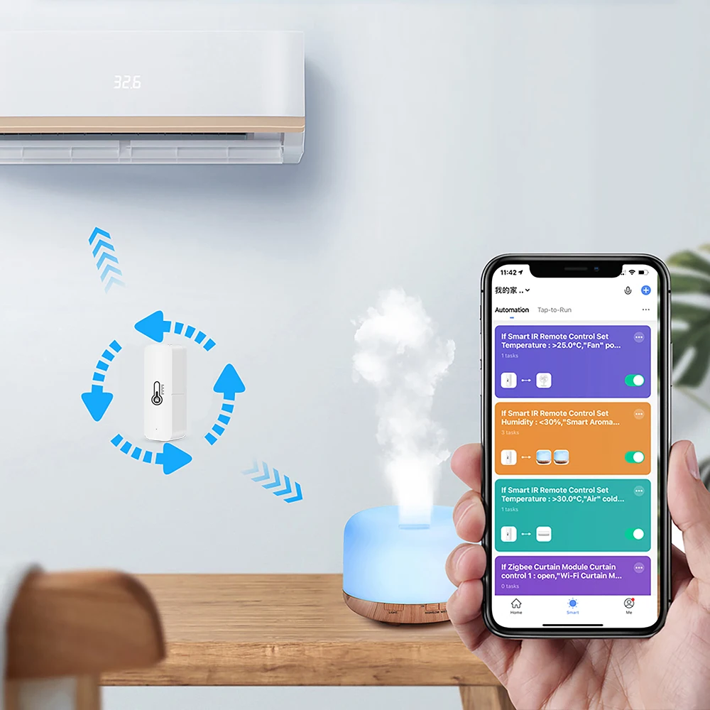 Смарт-датчик влажности и температуры tuya zigbee - Фотография_4