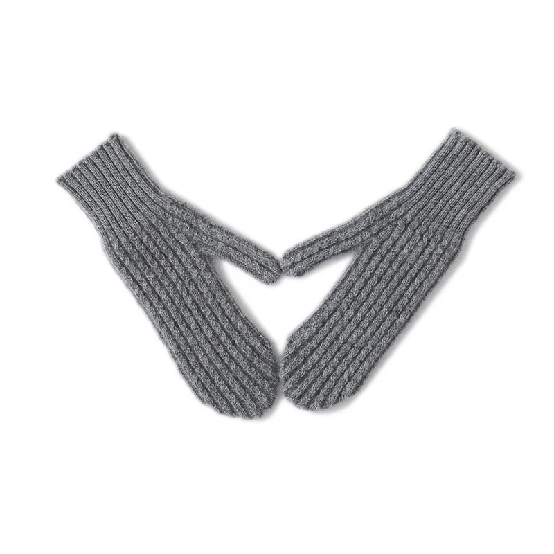 Djzdsm женские вязаные перчатки из 100% кашемира - Фотография_3