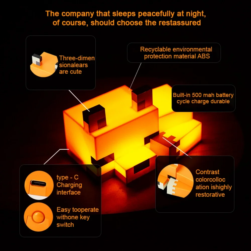 Ночник с милой лисой - Фотография_2