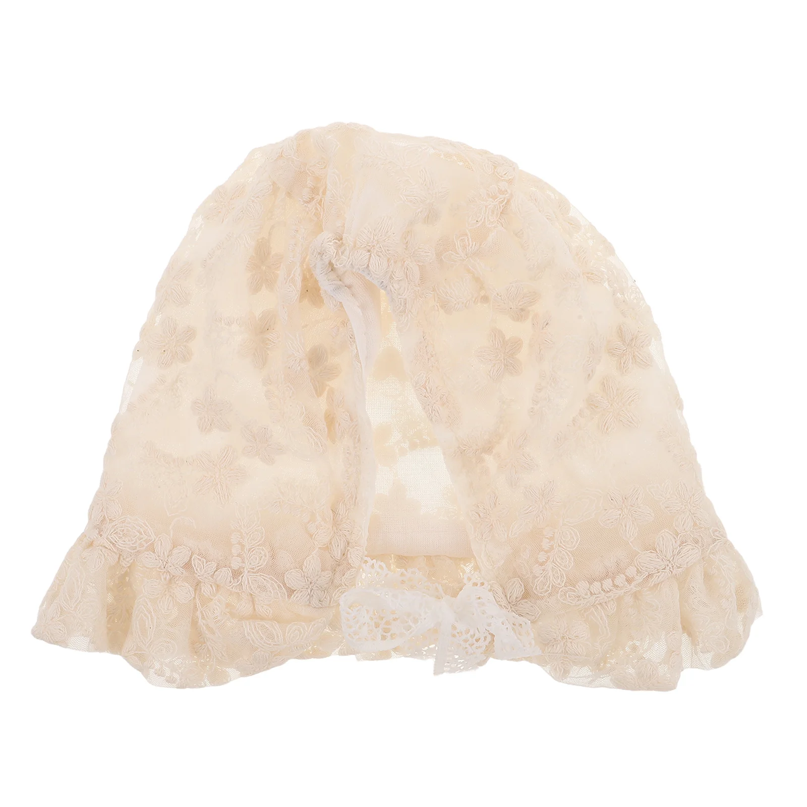 Кружевной капот для маленьких девочек - Фотография_6