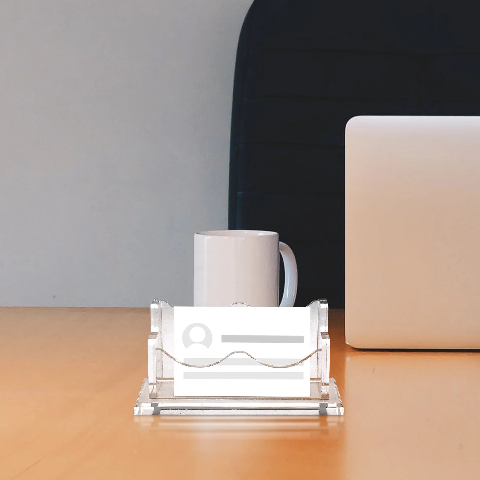 Прозрачная акриловая подставка для визитных карточек - Фотография_6