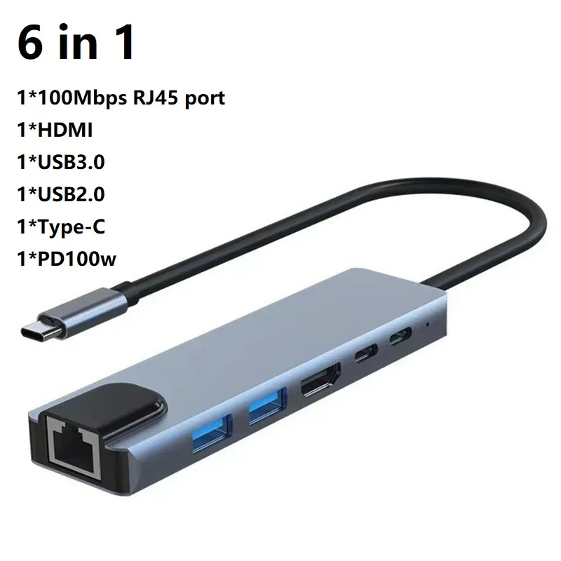 Док-станция для ноутбука usb 6 в 1 - Фотография_2