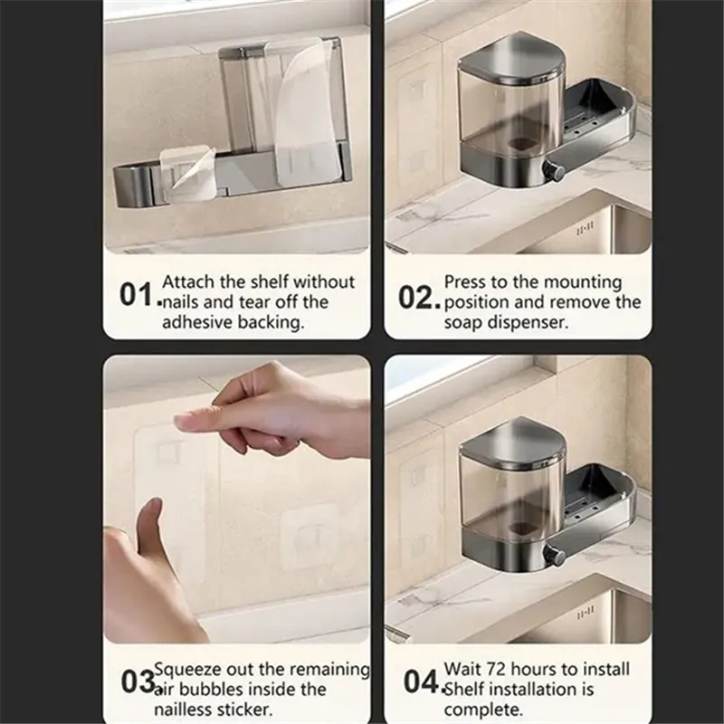 Ручной пресс, держатель для жидкости для мытья посуды - Фотография_2