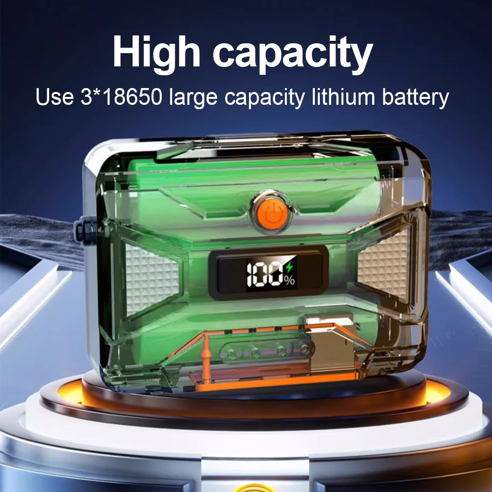 9900lm супер мощный налобный фонарь - Фотография_4