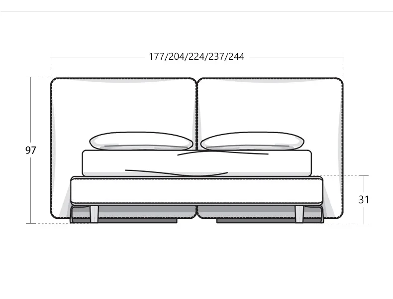Минималистичная мягкая тканевая кровать из сумки - Фотография_6
