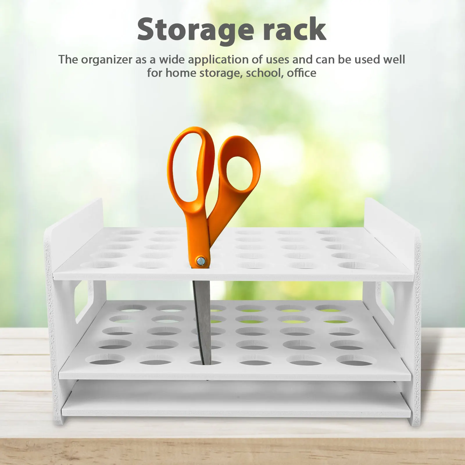 Деревянный ящик для хранения ножниц для классной комнаты - Фотография_2