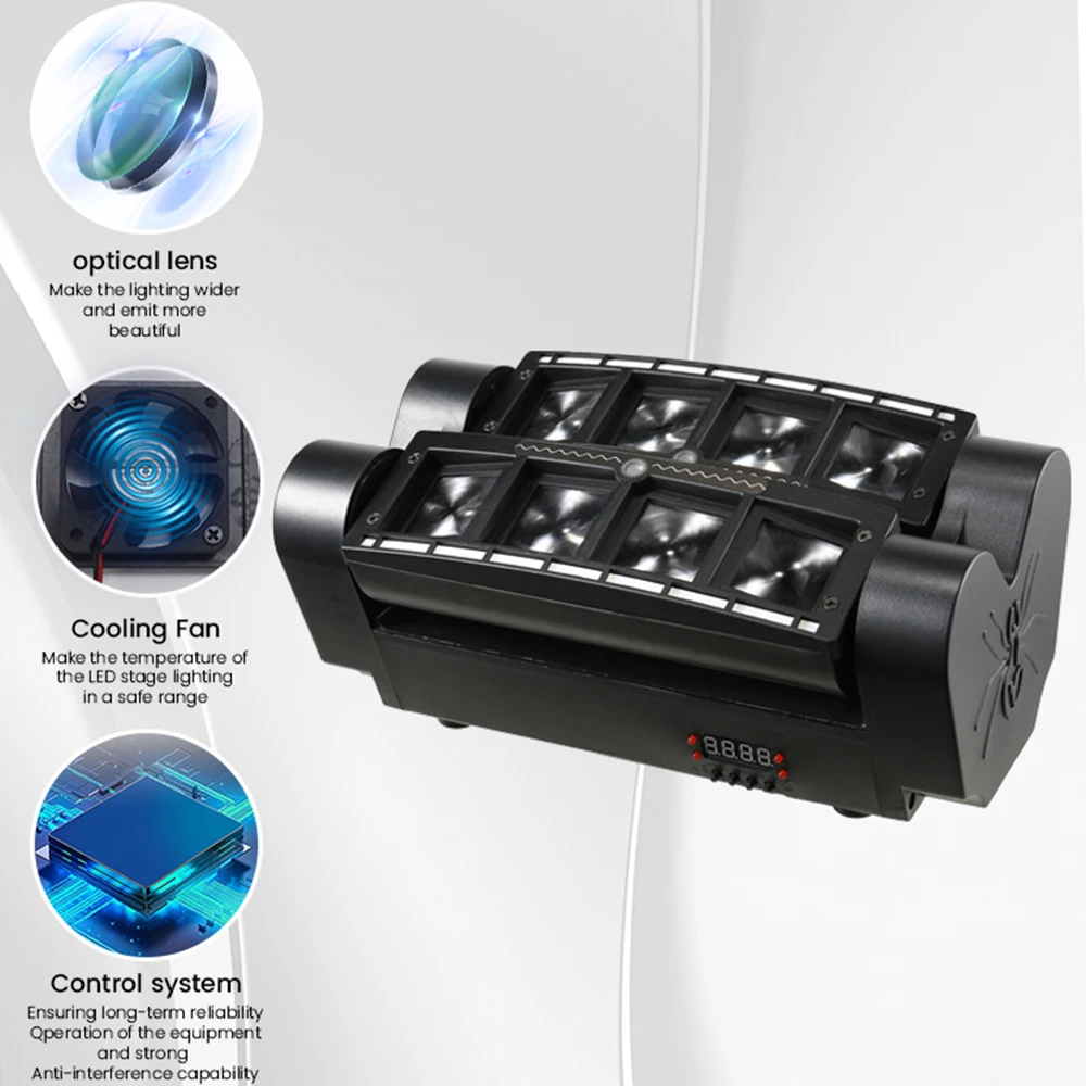 Kemax 8x3w мини-паук с подвижной - Фотография_5