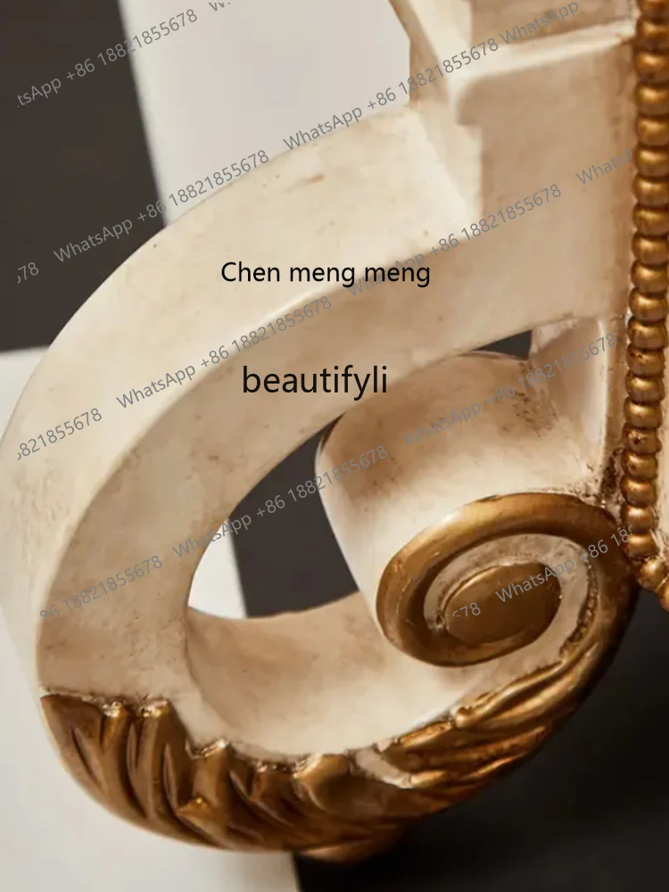 Винтажный круглый чайный столик с росписью в американском стиле - Фотография_6