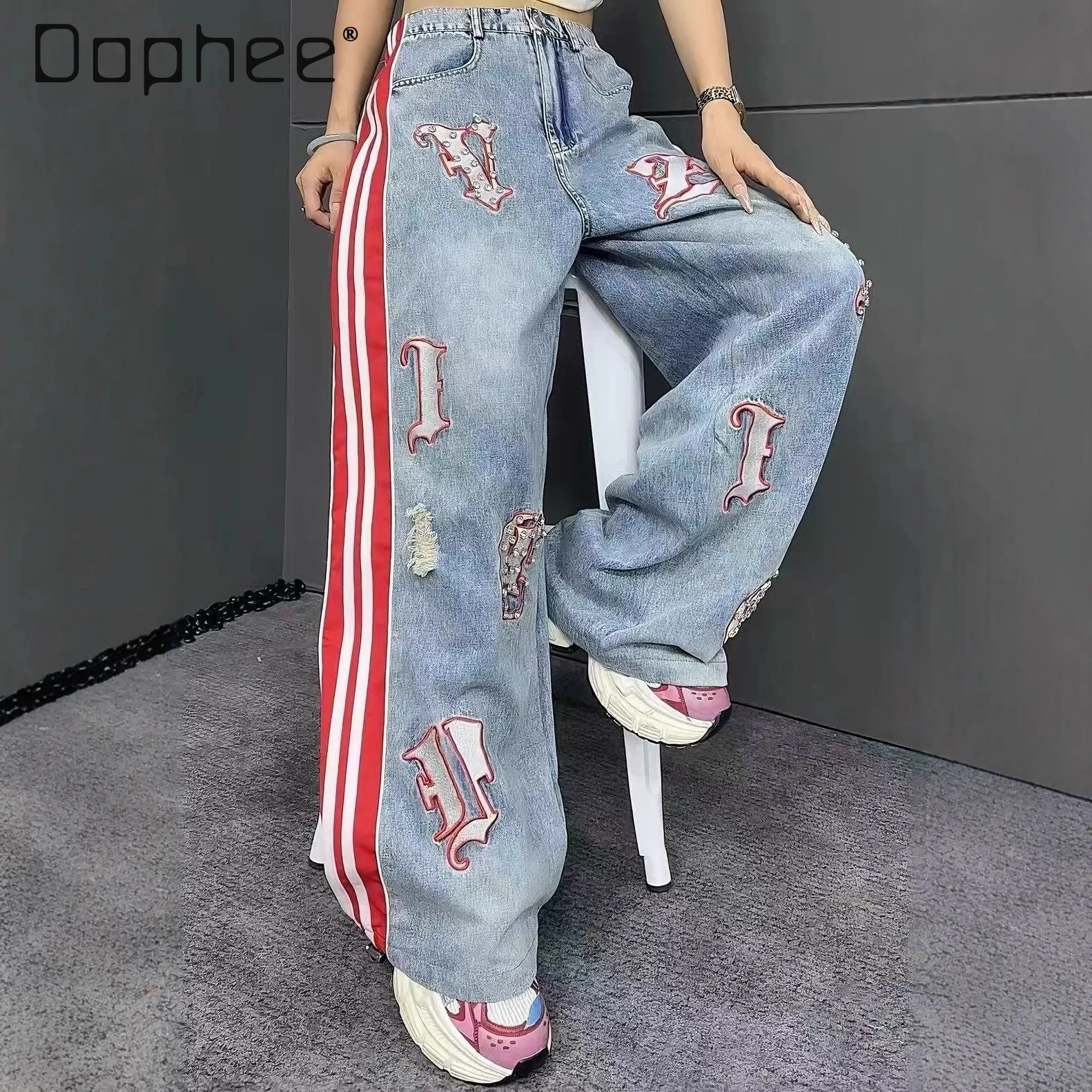 Женские джинсы, осенние новые тяжелые