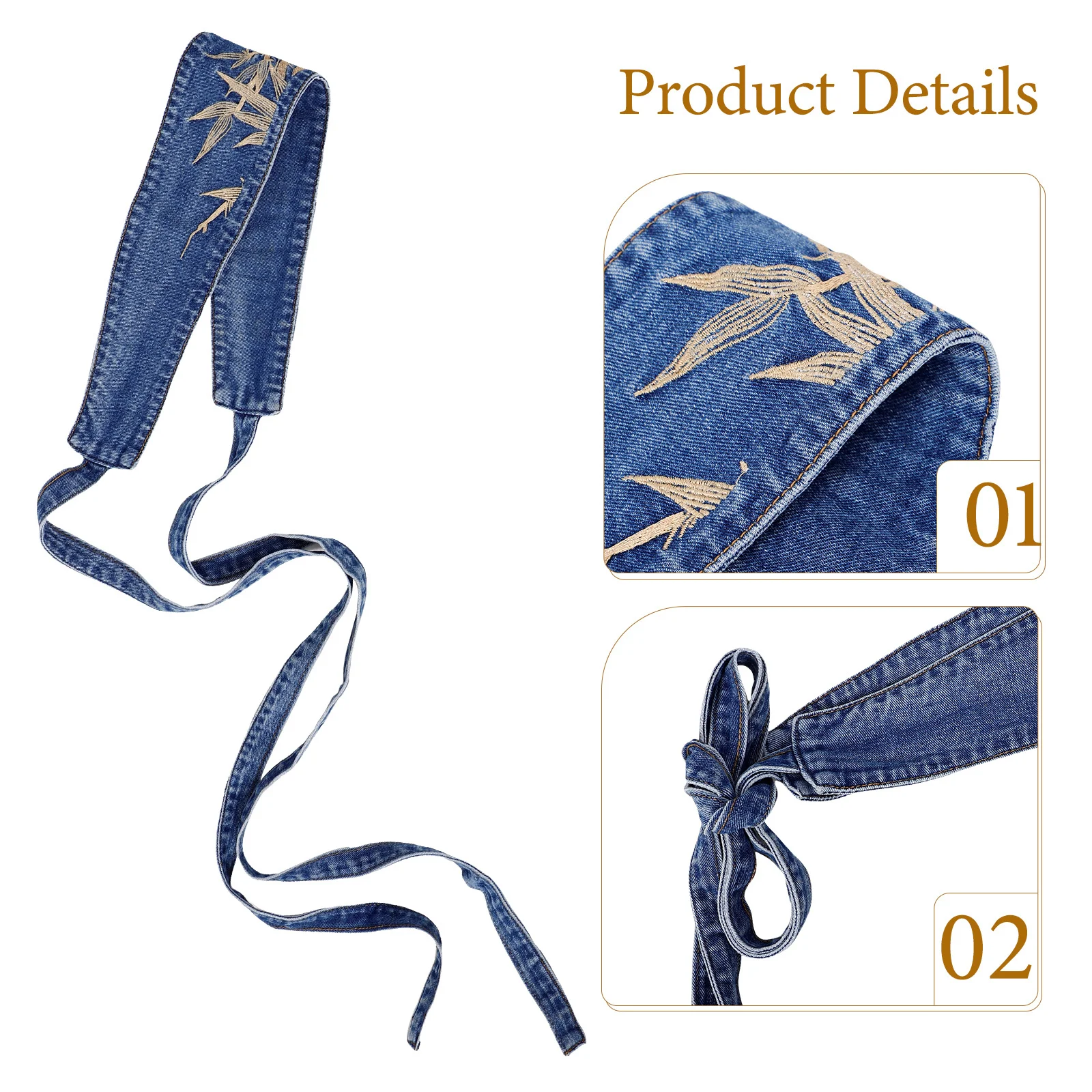 Винтажный джинсовый пояс - Фотография_3