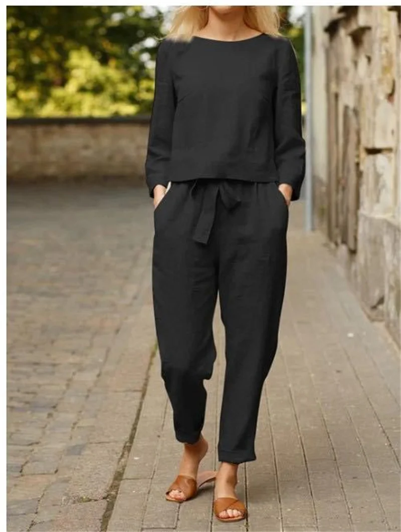 Повседневный элегантный женский комплект из 2 предметов - Фотография_4