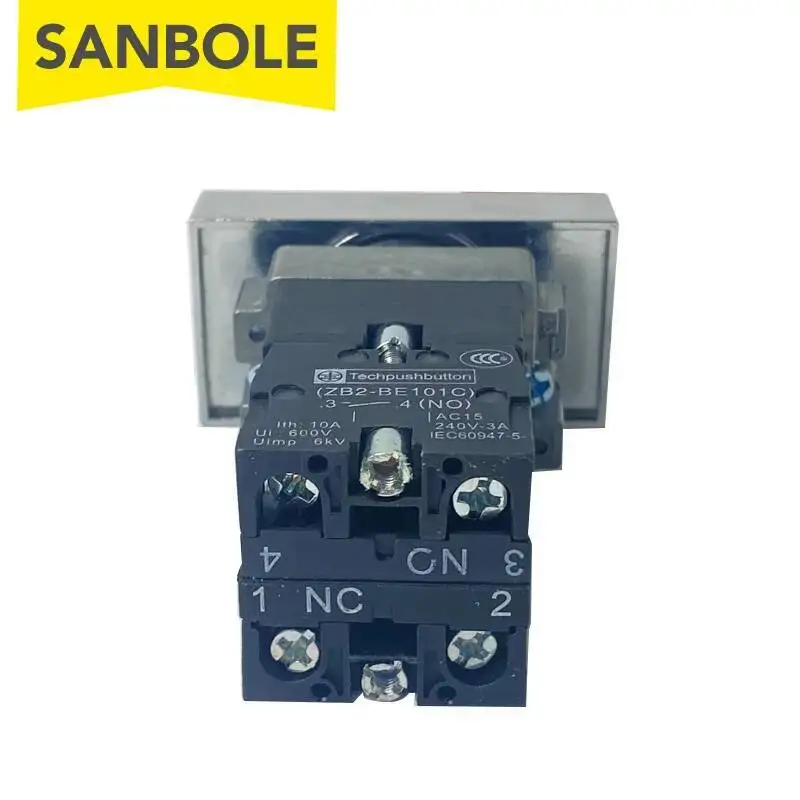 Кнопочный переключатель 22 мм красно-зеленый - Фотография_5