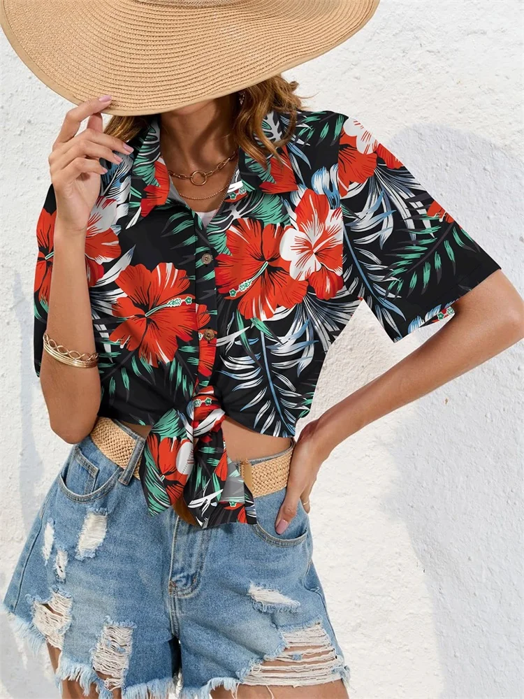 Женская рубашка с короткими рукавами - Фотография_6