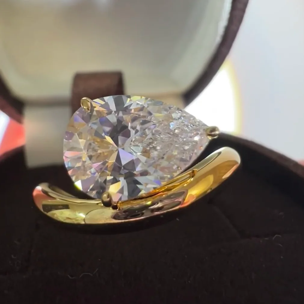 Oevas 7*11 мм 3 карата d цвет капли - Фотография_2