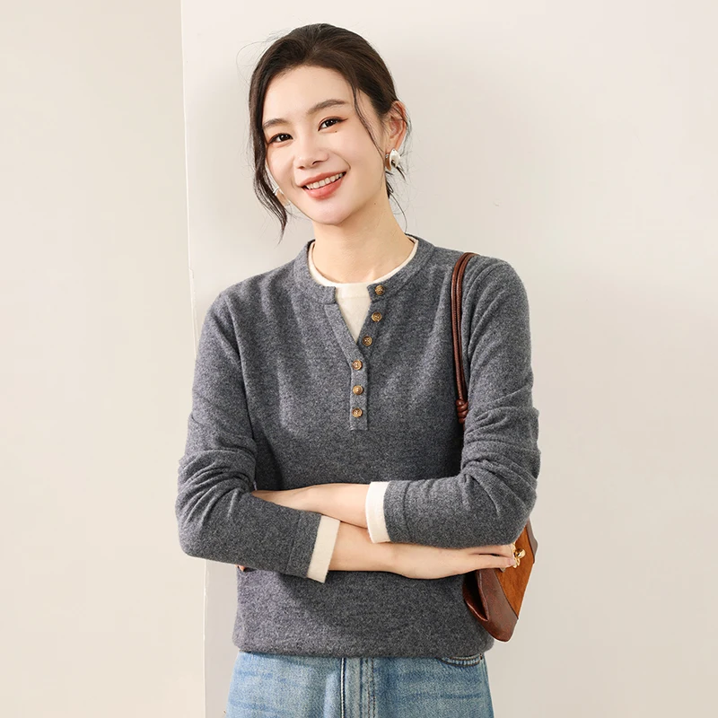 Осень-зима, свитер из 100% шерсти - Фотография_5