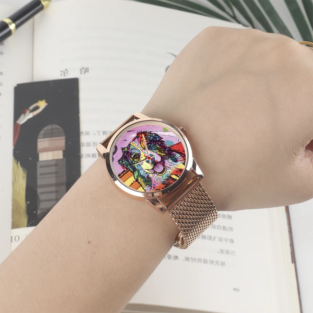 Мм черные сувенирные часы из розового золота - Фотография_4