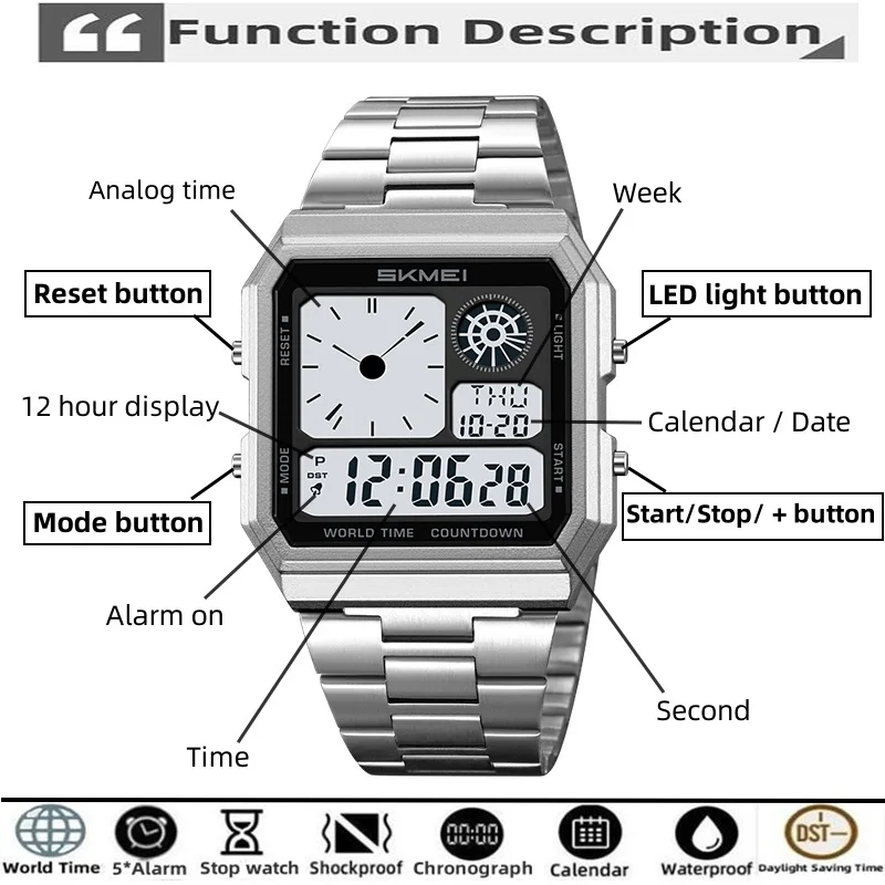 Skmei electronics спортивные часы - Фотография_2