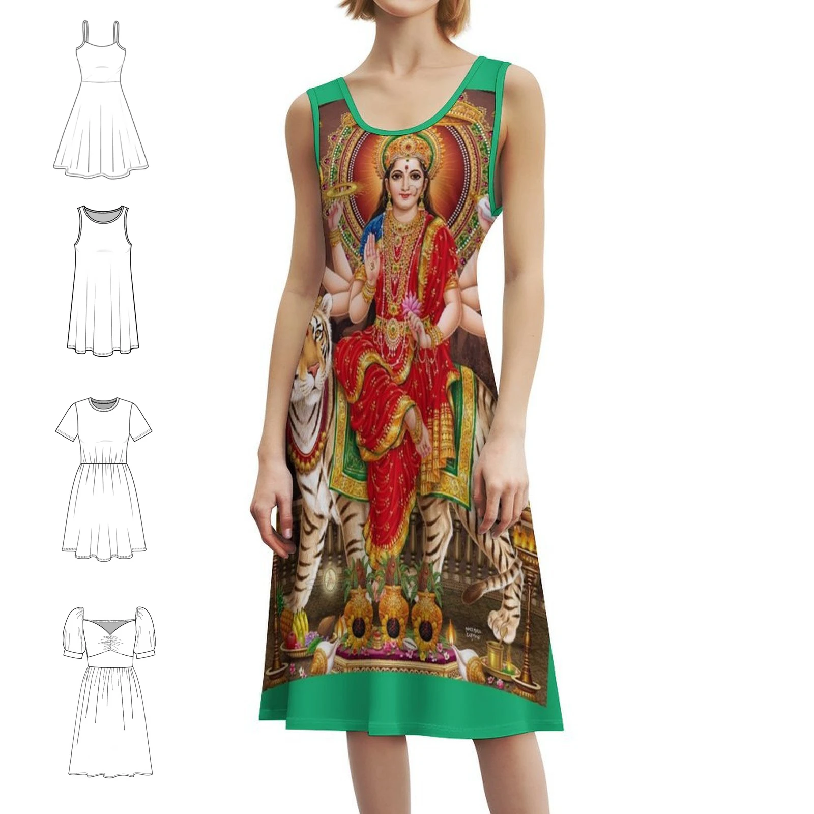 Винтажное богемное платье goddess