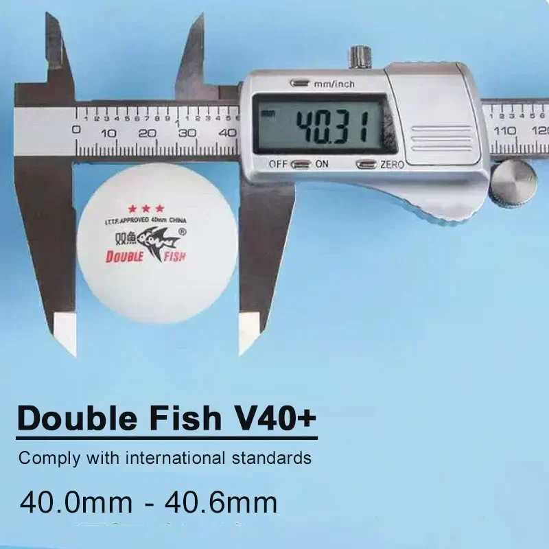 Оригинальный мяч double fish v40 + 3 звезды - Фотография_5
