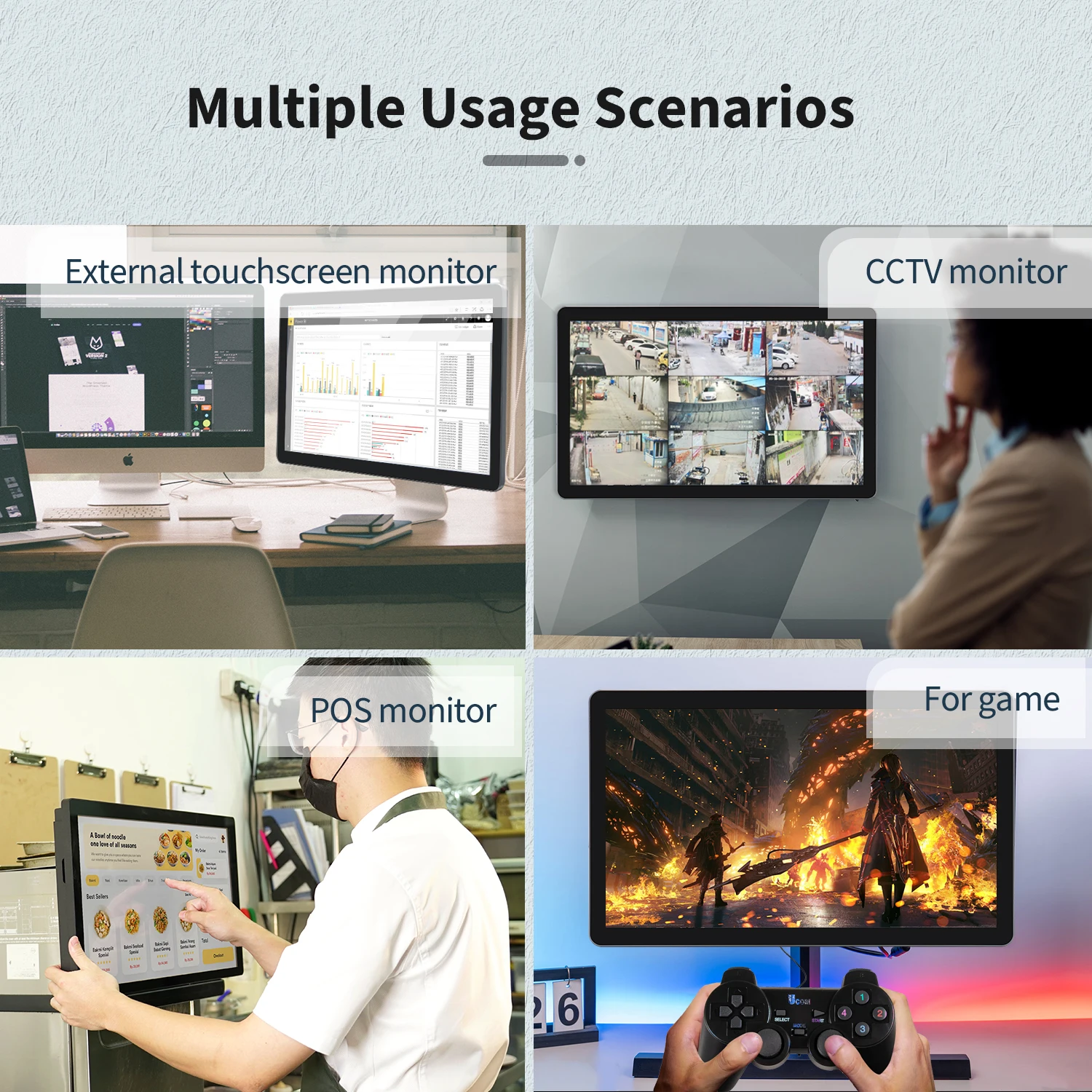 Touchwo 21,5 27 32 дюйма hdmi сенсорный - Фотография_6