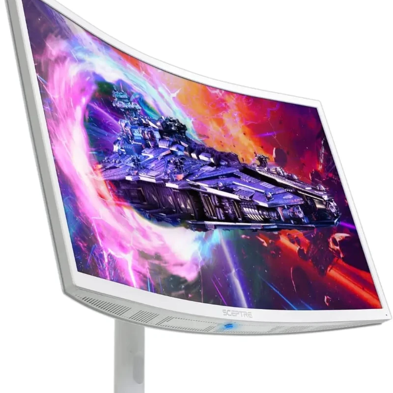 Изогнутая туманность белый qhd