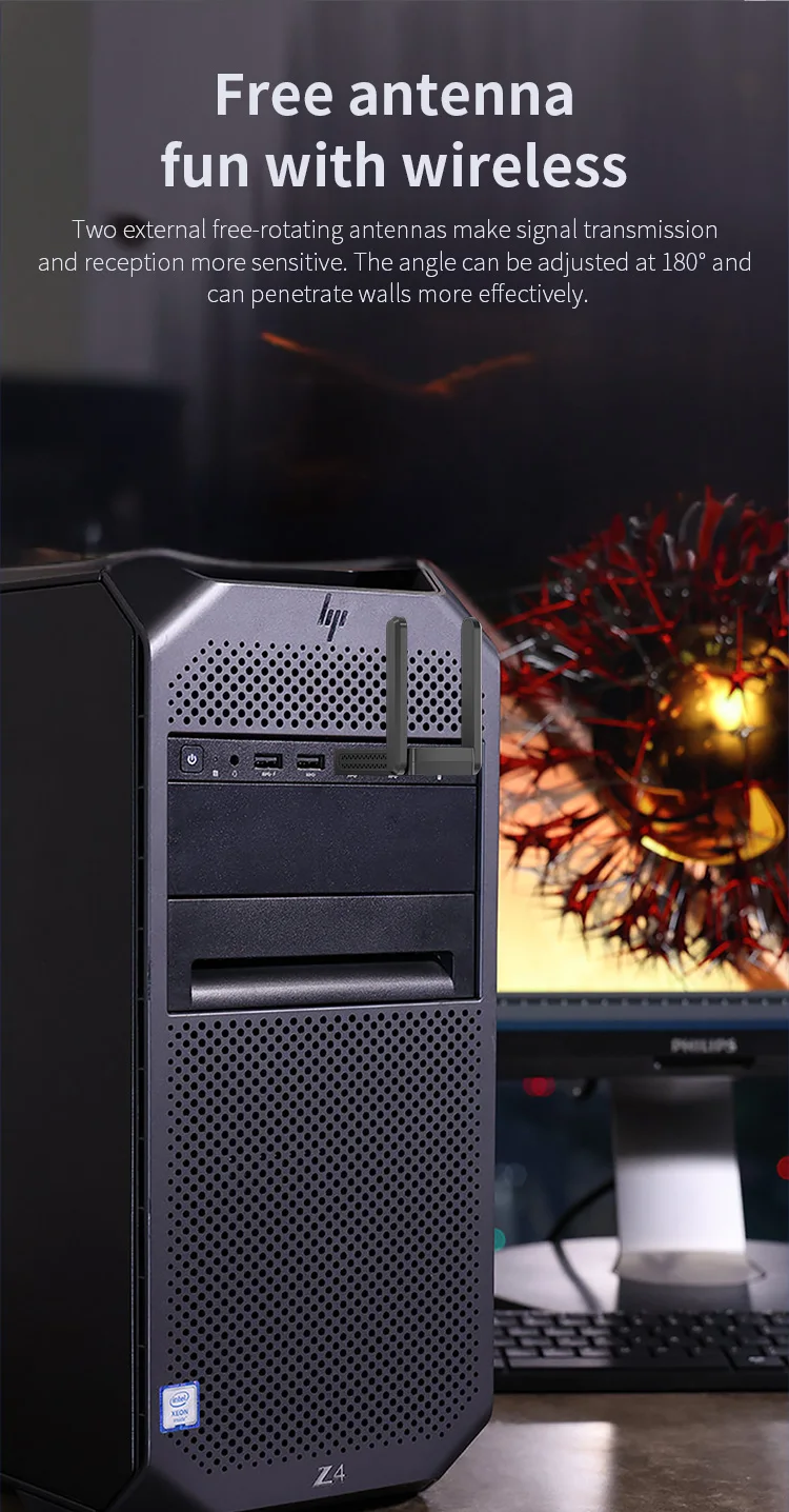 Comfast wifi6 ax usb адаптер 1800 мбит / с 2 - Фотография_5