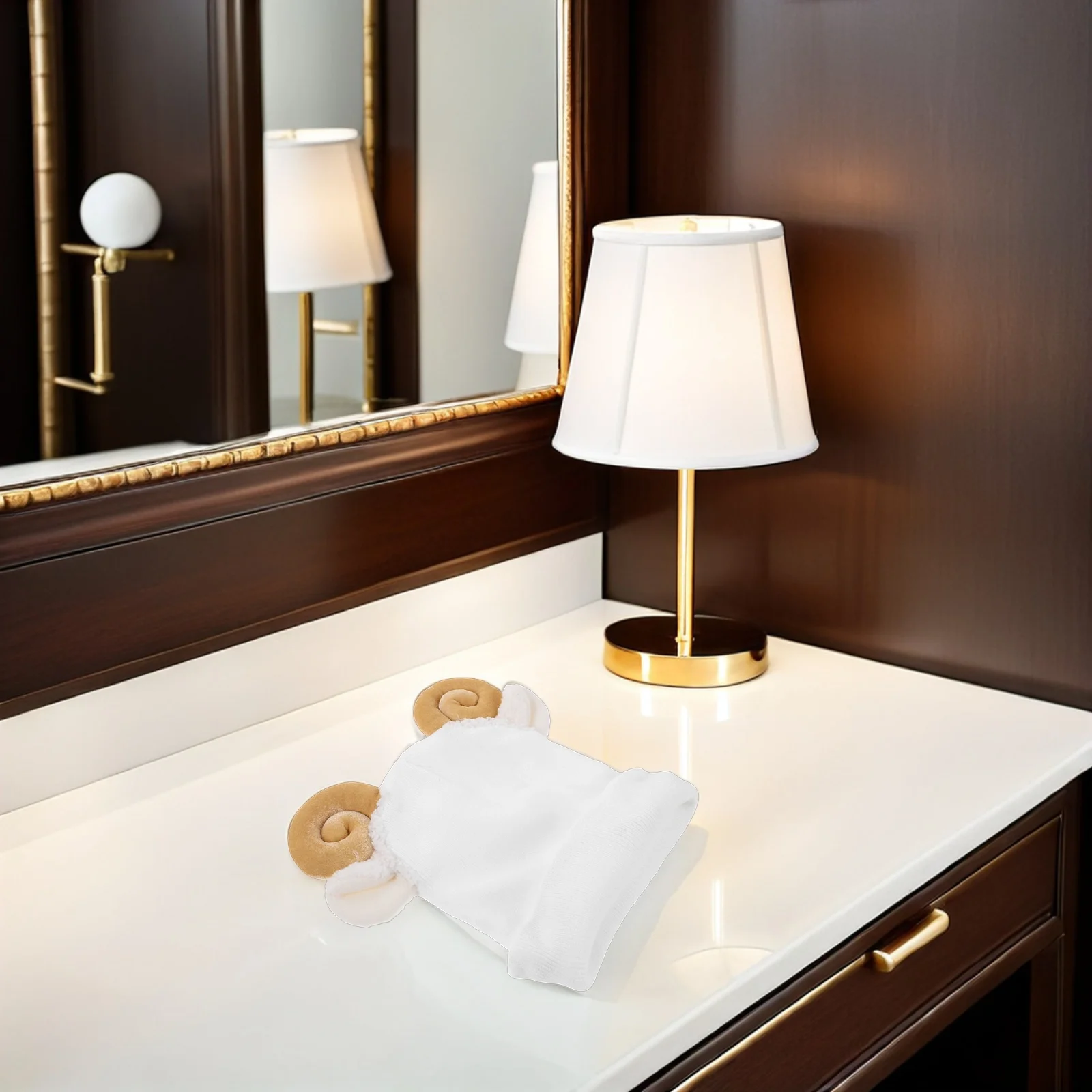 Вязаный лыжный чехол с милым мультяшным рукавом - Фотография_5