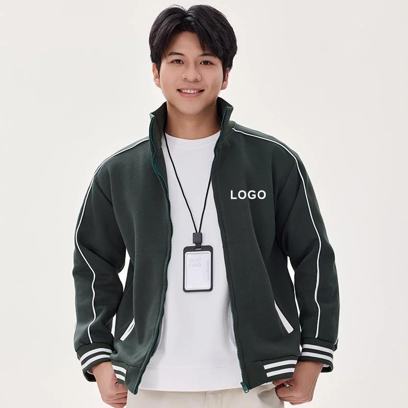 Высококачественная теплая куртка в стиле бейсбола - Фотография_4