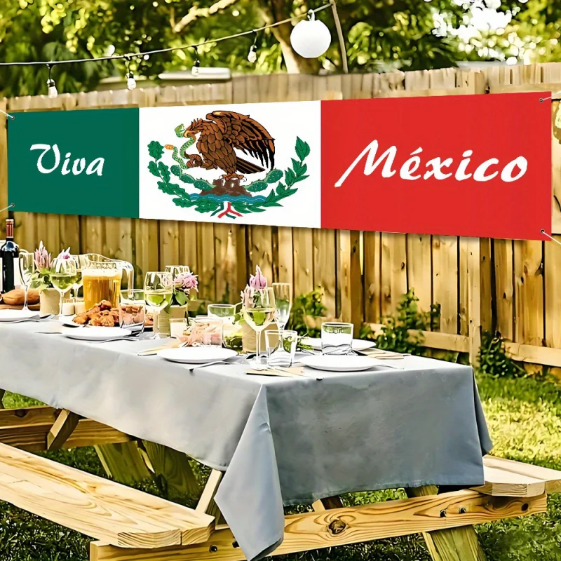 Viva mexico outdoor fence banner - Фотография_6