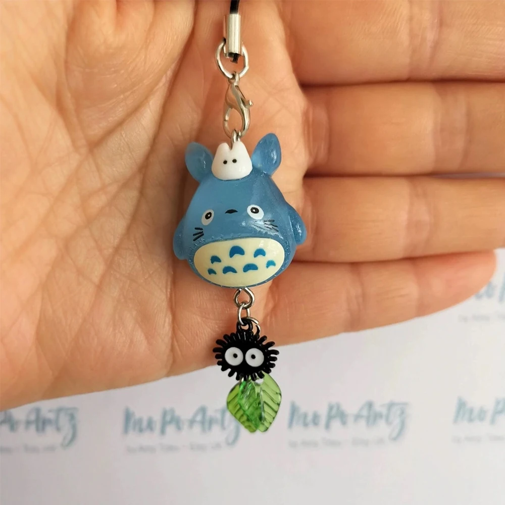 Kawaii синий животный телефон подвеска-цепочка - Фотография_5