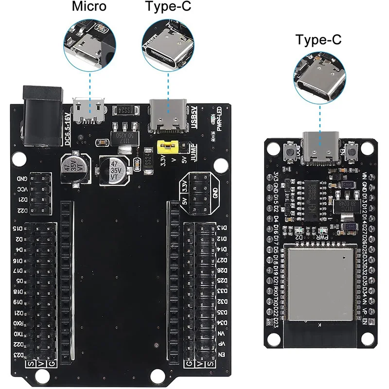 Плата разработки esp32 ch340c wifi - Фотография_2
