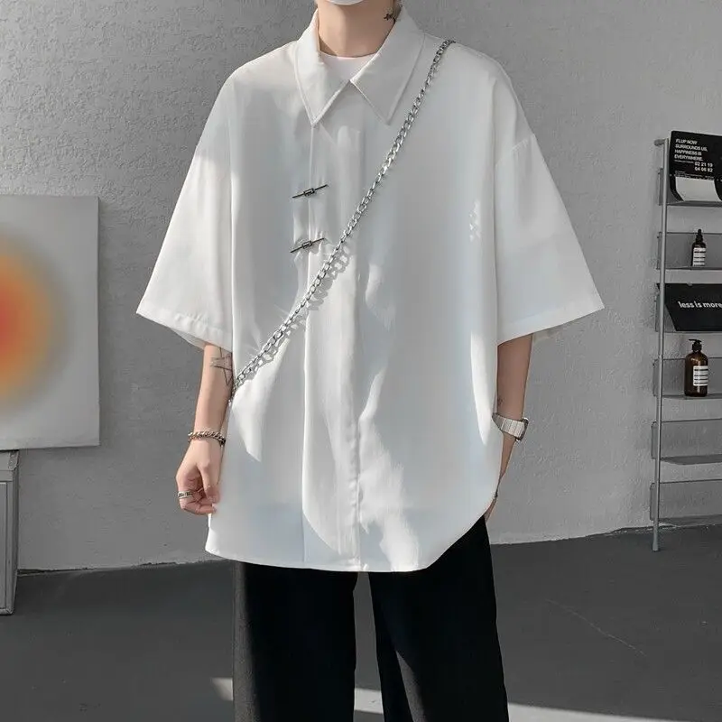 Модные китайские рубашки с пряжкой - Фотография_2